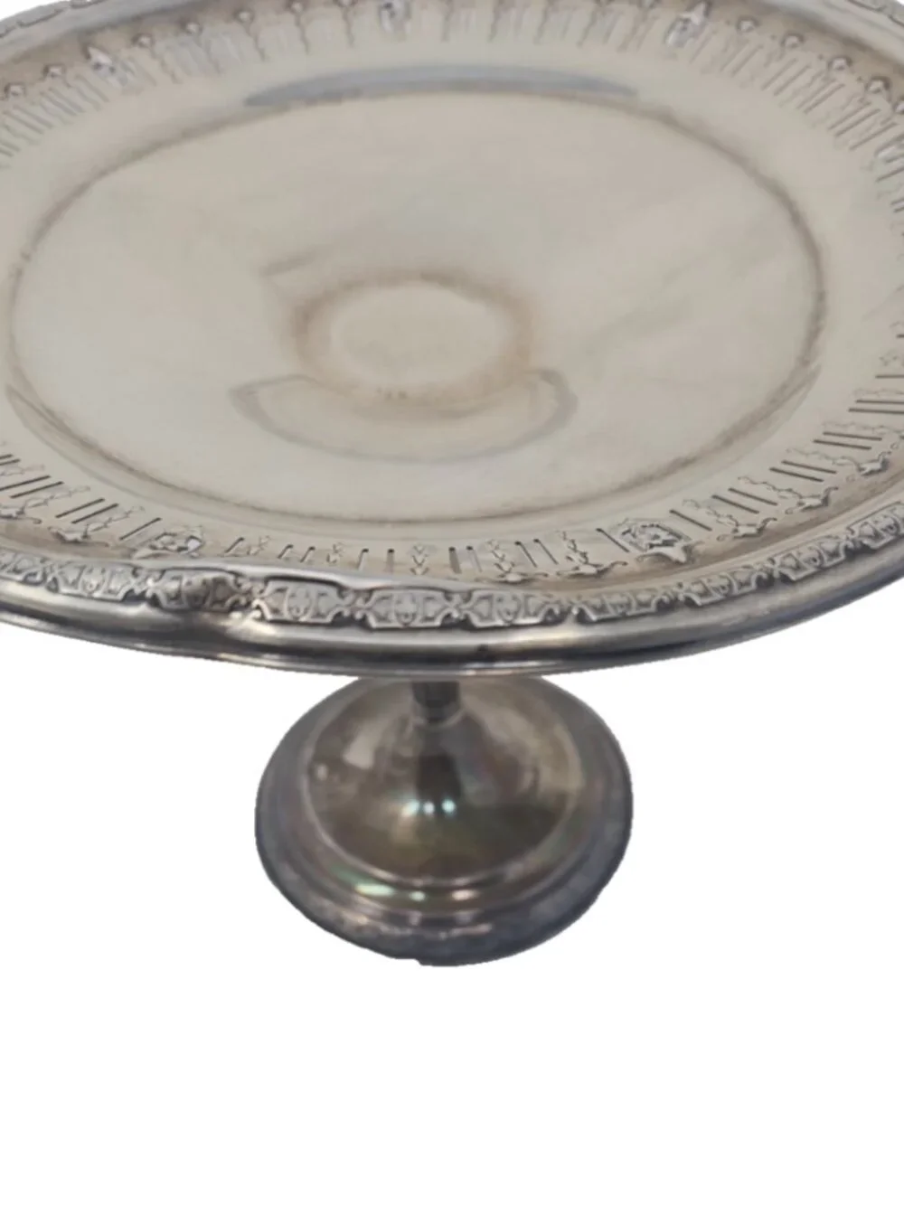 Antique 1907 Sterling Silver Pedestal Compote Tazza Matthews for JE Caldwell 6